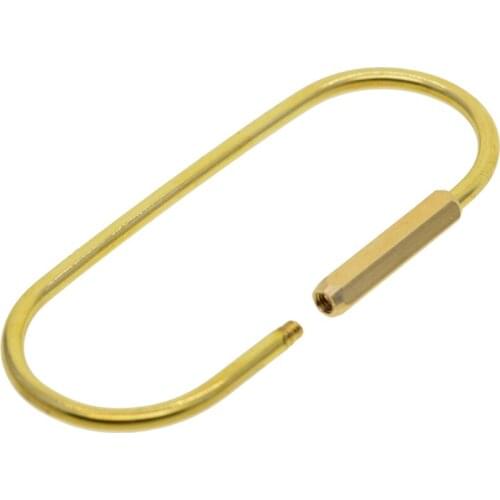 2x Durable Gold Screw Lock Key Chain Key Rings Key Holder Sturdy Easy To Use