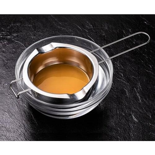 Melting Pot Butter Cheese Melt Bowl 304 Stainless Steel Chocolate Water-Proof Heating Melting Pan Baking Pan Small Large