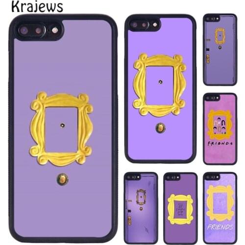 Krajews Monic Peephole Door Friends Tv Show phone Case For iPhone 6 7 8 Plus 11 12 Pro X XR XS Max Samsung S6 S7 S8 S9 S10 plus