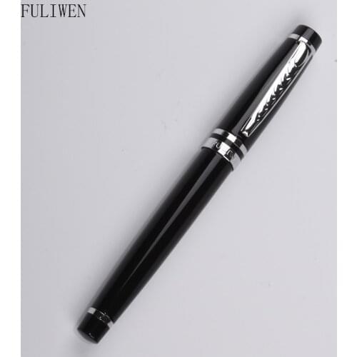 High Quality fuliwen2025 Black Metal Roller Pen School Supplies Office & School Pen Liquid-Ink Stationery Items