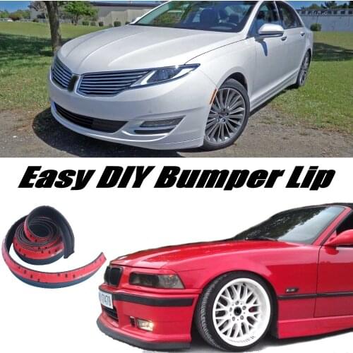 Bumper Lip Deflector Lips For Lincoln MKZ Front Spoiler Skirt For Car View Tuning / Body Kit / Strip