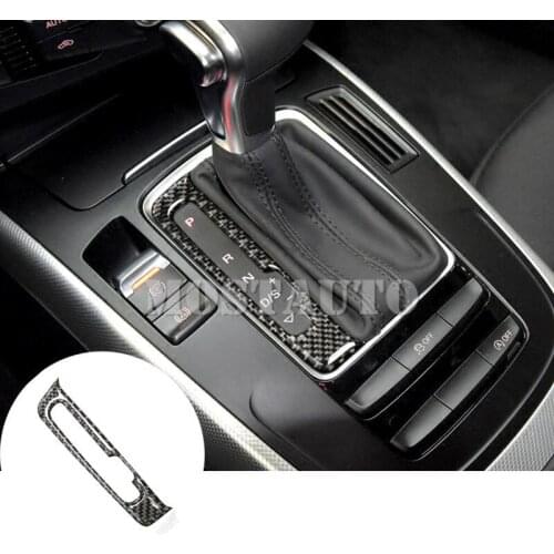 For Audi Q5 Carbon Fiber Console Gear Box Display Screens Cover Trim 2009-2015 1pcs Car Accessories Interior Car Decor Car Trim