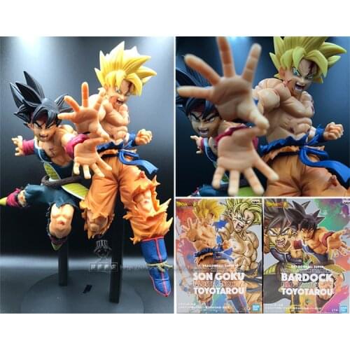 Original Banpresto DBZ Wukong Kakarotto &Burdock Ssj By Toyotaro PVC Action Figure Toy Model Anime Figurals Brinquedos