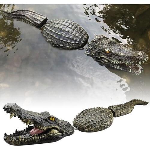 Simulation Floating Crocodile Decoration Crocodile Head Water Decoy Duck Control Pond Simulation Ornament Garden Yard Decor