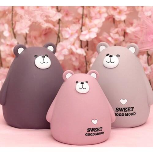 Cartoon Animal Little Rabbit Bear Deer Shaped Piggy Bank Cute Coin Money Storage Box Home Decor Adorable Doll Gift For Children