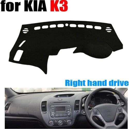 Car dashboard cover mat for KIA K3 all the years Right hand drive dashmat pad dash covers auto dashboard accessories
