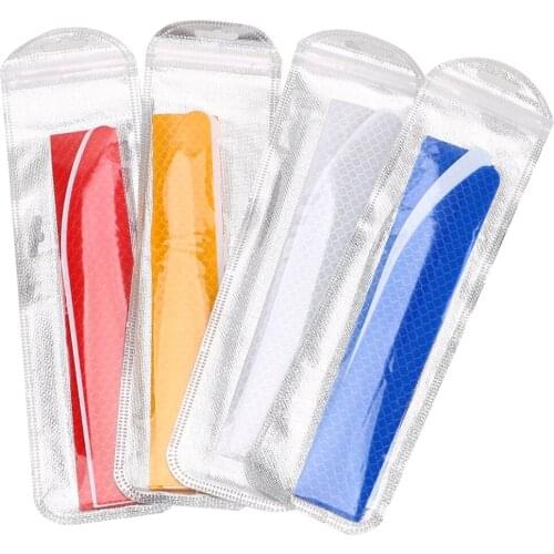 LEEPEE 4 Colors For Driving Safety Car Reflective Sticker Trunk Warning Sticker Strip Auto Decorations Nano Tape Strip