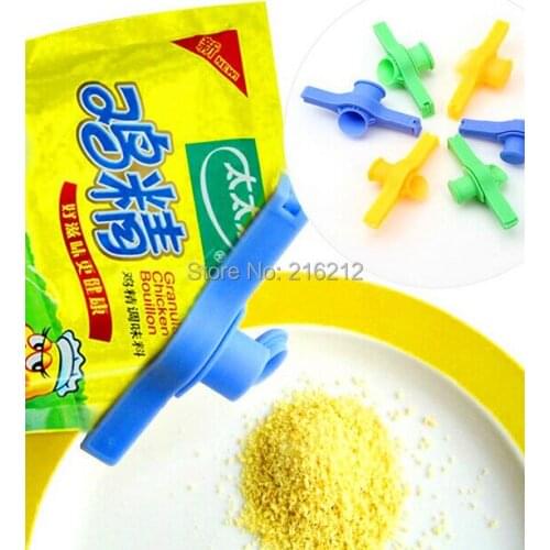 Fashion Hot Creative Home Plastic Sealing Bag Discharge Nozzle Food Tube Sealed Clip