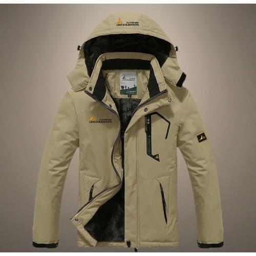 Men Parka Windbreak Outdoor Warm Casual Hooded Jacket Coat Men Brand Outfits Waterproof Thick Cotton Classic Jackets Mens 5XL