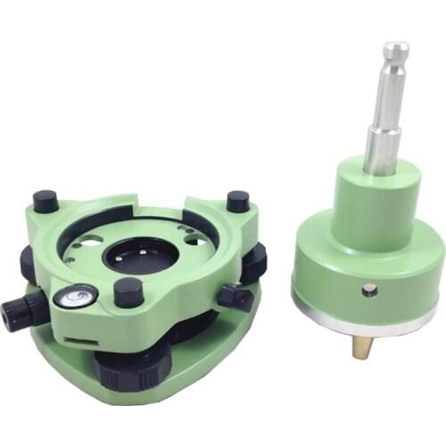 New Green Three-Jaw Tribrach fit for leica prisms W/Optical Plummet &Adapter Fit Leica Prism