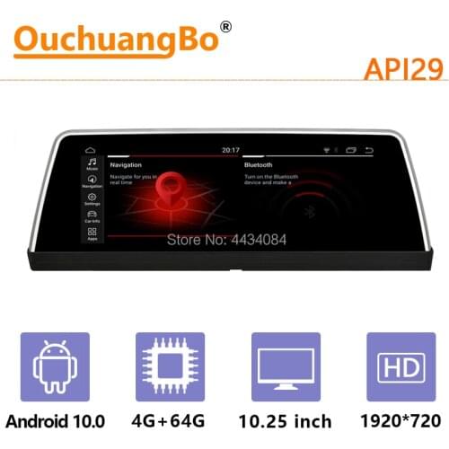 Ouchuangbo Car GPS Navi Radio for BMW 7 Series E65 E66 2003-2008 With 8 Core MSM8953 WIFI Android 10 OS 4GB 64GB 1920*720