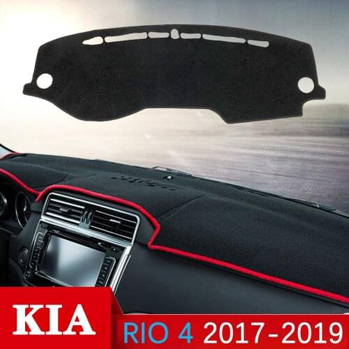 For KIA RIO 4 K2 2017 2018 2019 Russian Versions Anti-Slip Mat Dashboard Cover Pad Sunshade Dashmat Protect Carpet Accessories