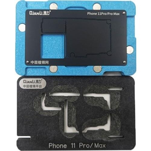 QianLi Middle Frame Reballing Platform For IPhone 11 Pro Max X Xs max Soldering Fixture BGA Motherboard Reballing Planting Table