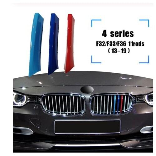 Grille Grill Trim Stripe for BMW F48 X3 F25 X4 F26 X5 E70 F15 X6 E71 3 5 Series E90 F30 F31 F10 F07 GT Upgrade Grill M Style