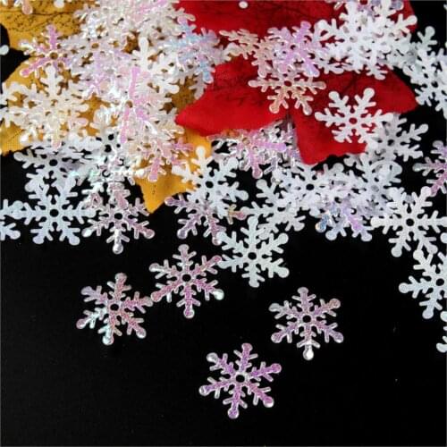 Christmas decorations snowflakes wedding party scatters confetti manually fake snow Christmas accessories