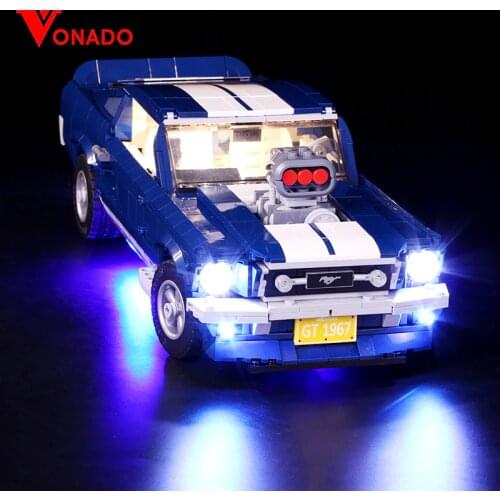 Led Light Compatible For Lego 10265 A B Ford Mustang DIY lighting creative race Car Building Blocks Toys Gifts only light
