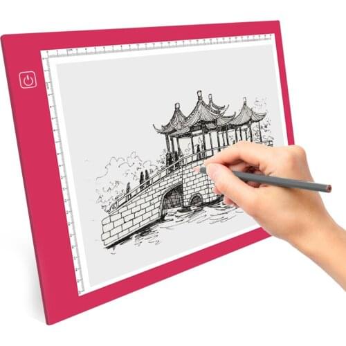 A4/A3 Size Three Level Dimmable Led Light Pad,Tablet Eye Protection Easier for Diamond Painting Embroidery Tools Accessories