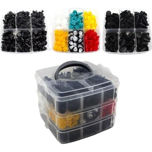 Mix 450 Pcs Auto Fastener Clip For Car Fascia Bumper Door Shield Retainer push in Rivets