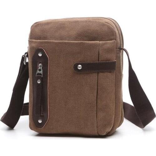 082017 yesetn bag men canvas travel single shoulder cross body bag