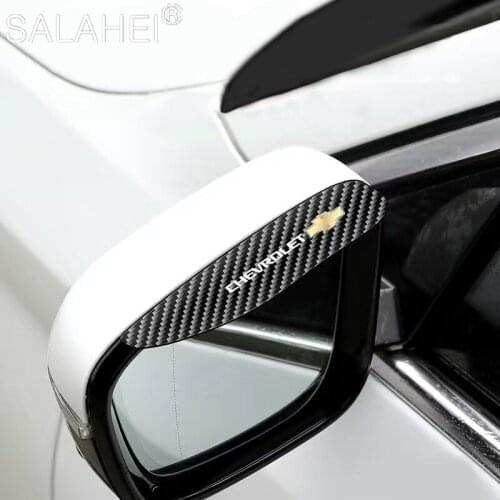 2Pcs Car Rear View Mirror Rain-proof Eyebrow For Chevrolet Captiva Lacetti Camaro Sail Cruze Aveo Malibu Cavalier Silverado