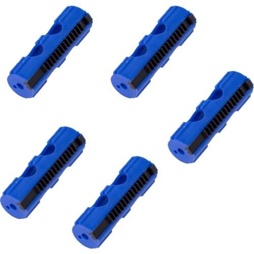 5PCS 14 Teeth Piston Blue Fibre Reinforced Full Steel for Airsoft M4 AK G36 MP5 Ver 2/3 Gearbox Tactical Hunting Accessories