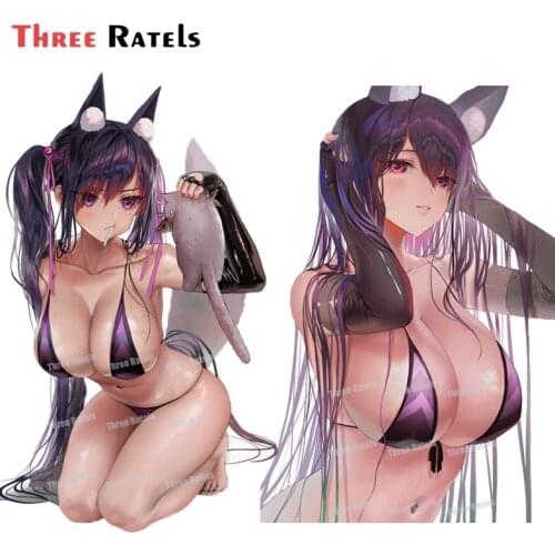 Three Ratels A109 Hentai Annie For Destiny Child Sexy Girl VAN Car Stickers JDM Accessories Bumper Camper Decor