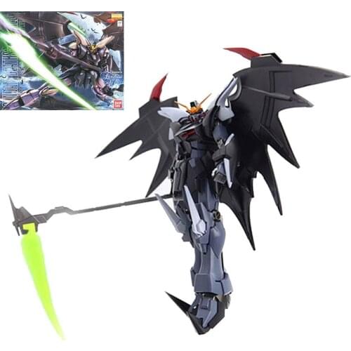 BANDAI Gundam Deathscythe MG 1/100 XXXG-01D EW Ver. Model Kids Assembled Toy Robot Anime Action Figure Collections Puzzle Gifts