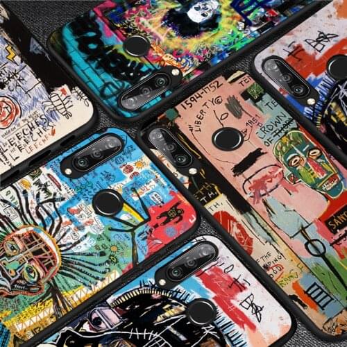 Jean Michel Basquiat Art Graffiti For Huawei Y9S Y6S Y8S Y9A Y7A Y8P Y7P Y5P Y6P Y7 Y6 Y5 Pro Prime 2020 2019 2018 Phone Case