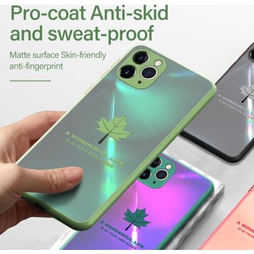 Ultra-thin Hybrid Simple Matte PC Phone Case For iPhone 11 Pro Max SE XSmax XR XS X 8 7 6s 6 Plus Painted Cover