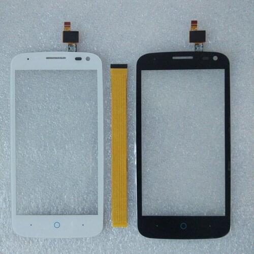 Black Touch Screen For ZTE Blade Q Lux 4G 3G 4.5" Front Glass Digitizer Panel Sensor Glass Lens Replacement