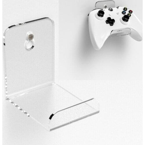 Game Controller Holder Wall Mounted Acrylic Headset Stand Hanger Space Saving Gamepad Holder Universal Wall Mount For PS4 Xbox