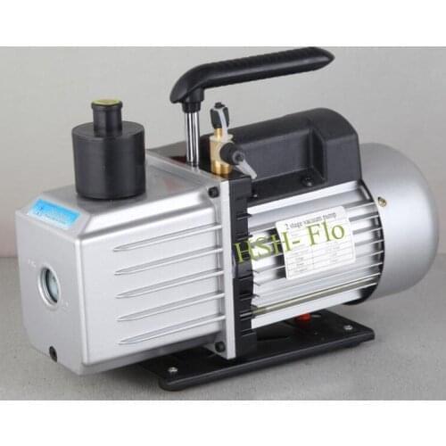 Double Stage 10CFM Rotary Vane Refrigeration Vacuum Pump 220V HVAC Air AC A/C R410a R134a