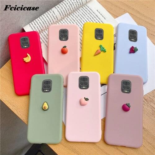 For Redmi Note9S Note 9 Pro Max Soft TPU 3D Fruit Silicone Cover Phone Bags For Xiaomi Redmi 4X 4A 5A 6A 7A Note 8T Mi10