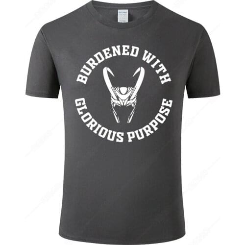 Loki Laufeyson T Shirt Men Fashion Print T-shirt Summer 100% Cotton Short Sleeve Cool Streetwear Tee Homme Camisa Hombre J101