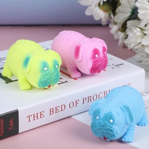 1Set Squeeze Ball Pug Dog for Kids Toddlers Interactive Playhouse Kit Educational Toy Squishy Toy Anxiety Relief Ball