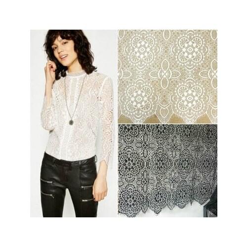 Exquisite Full Size Wedding Eyelashes Lace Width 150CM Manual DIY Clothing Accessories Dress Curtain Material