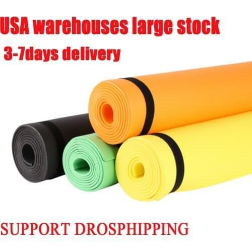 Yoga Mat Anti-skid Sports Fitness Mat 4MM Thick EVA Comfort Foam yoga matt for Exercise, Yoga, and Pilates Gymnastics mat