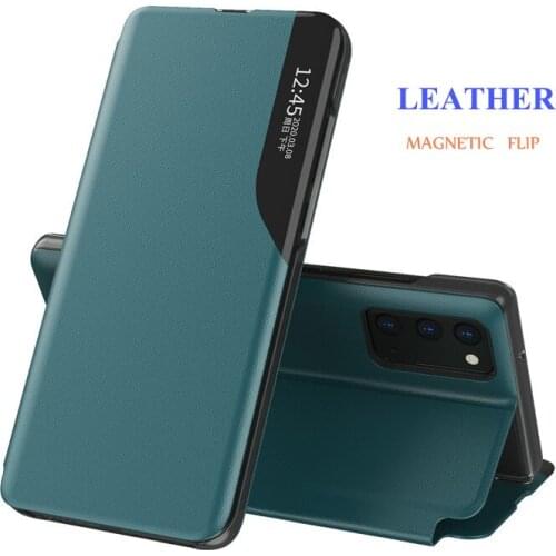 For Pocophone M2 M3 X3 F3 Pro Magnetic Leather Flip Case Smart Window View Cover For Xiaomi 10T 11 Lite Ultra book stand Case
