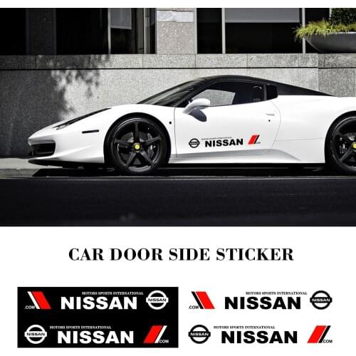 Car Door Stickers Side Sticker Auto Car Body Stripe Sticker Decals Vinyl For Nissan Qashqai Altima X-trail Juke 350Z 370Z Navara