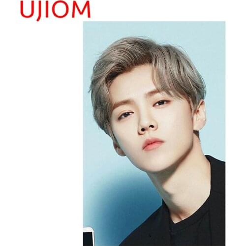 UJIOM Cool Vinyl PoIster Decal for EXO LU HAN Kirs Home Sticker Waterproof Wall Door Decor Cupboard Living Room Decoration