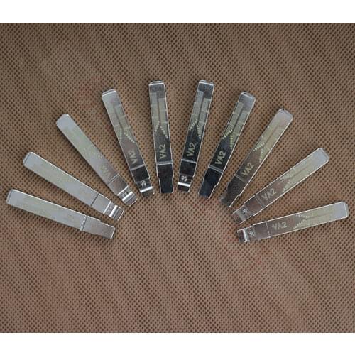 NO.58 VA2T Engraved Line Key Blade for Peugeot 307 Uncut Blank Scale Shearing Teeth Key Blade for Citroen Cega C-Triomphe