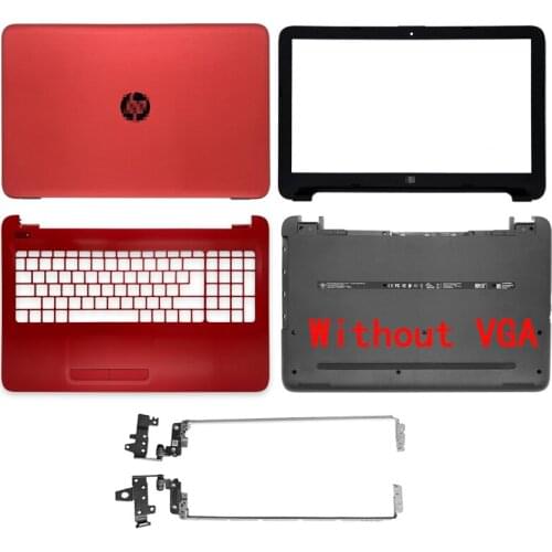 NEW For HP 250 255 256 G4 15-AC 15-AF Laptop LCD Back Cover/Front Bezel/ Hinges/Palmrest/Bottom Case ​854989-001 Red