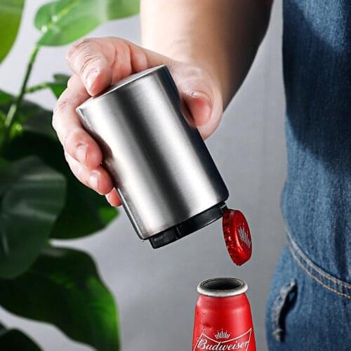 Wine Opener Beer Opener Stainless Steel Magnetic Automatic Jar Opener Travel Party Gift Kitchen Gadgets Bar Supplies Accessories