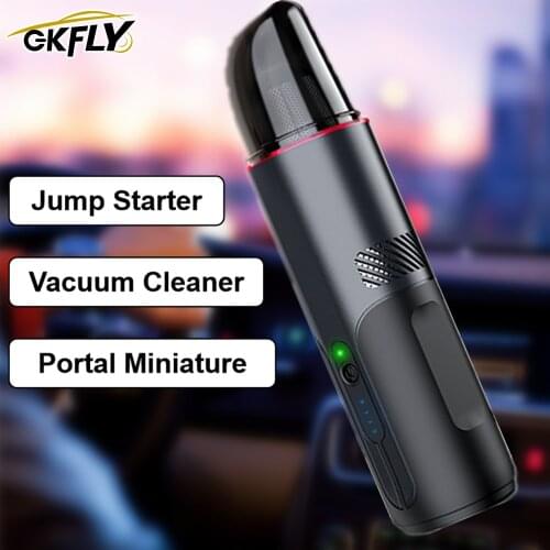 GKFLY 1200A Emergency Car Jump Starter 5000Pa Portable Handheld Vacuum Cleaner Emergency Starting Device Car Battery Booster