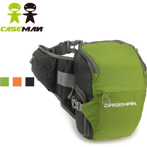 Caseman AW02 Digit SLR DSLR Camera bag Case Sling Shoulder bag Waist bag with Rain cover for Canon Sony Nikon Outdoor Waterproof