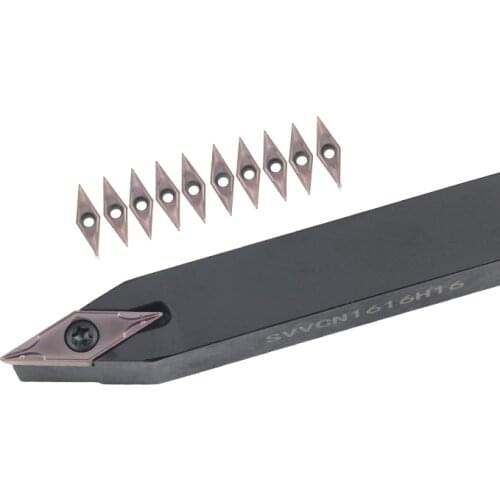 SVVCN SVVCN1616H11 SVVCN1616H16 SVVCN2525M16 External Turning Tool Holder VCGT Carbide Inserts Lathe Cutting Machine Tools set