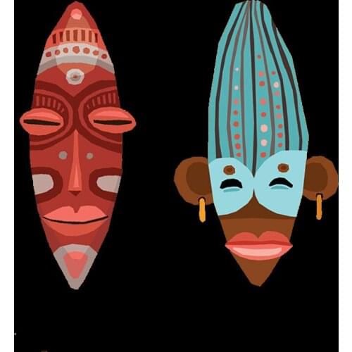 Indigenous people Patches For Clothes Thermal Sticker On Clothing Tribe Iron On Patches Stickers For T-Shirt Diy Heat Transfer