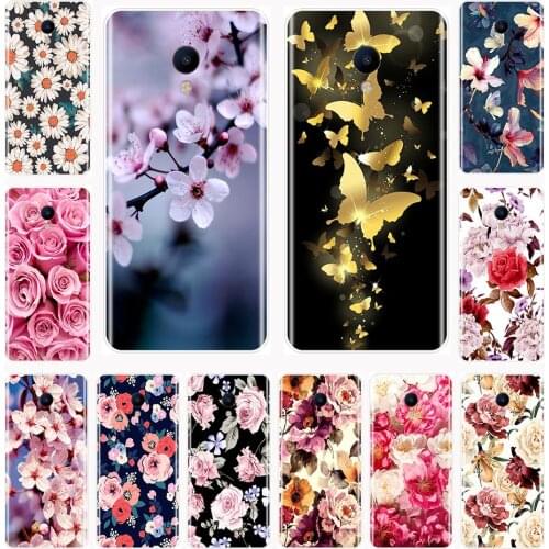 TPU For Meizu M2 M3 M3S M5 M5C M5S M6 M6S M6T Phone Case Silicone Beautiful Flowers Soft Back Cover For Meizu M2 M3 M5 M6 Note