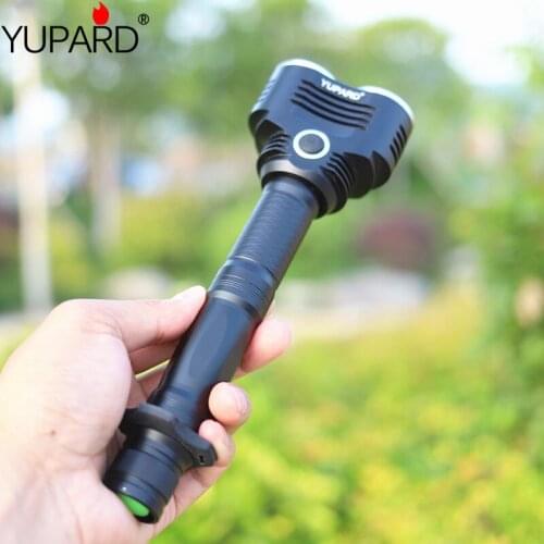 Yupard 2*XM-L T6 LED Flashlight LED Torch lamp 18650 rechargeable battery lantern tactical light outdoor camping lamp