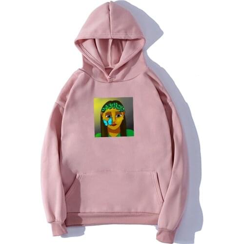 Autumn Women Oversized Print Hoodies Hip Hop Streetwear and Sweatshirt Hoody Printed Black Pink Hooded Pullovers Sudadera Mujer
